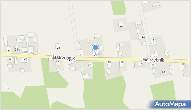 Jastrzębnik, Jastrzębnik, 21, mapa Jastrzębnik