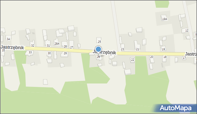 Jastrzębnik, Jastrzębnik, 26, mapa Jastrzębnik