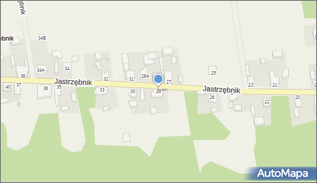 Jastrzębnik, Jastrzębnik, 29, mapa Jastrzębnik