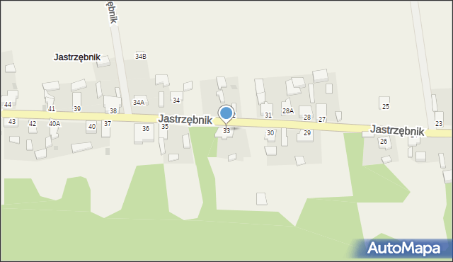 Jastrzębnik, Jastrzębnik, 33, mapa Jastrzębnik