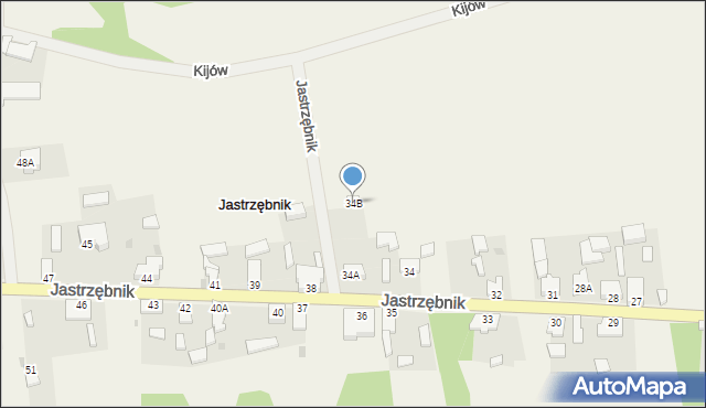 Jastrzębnik, Jastrzębnik, 34B, mapa Jastrzębnik