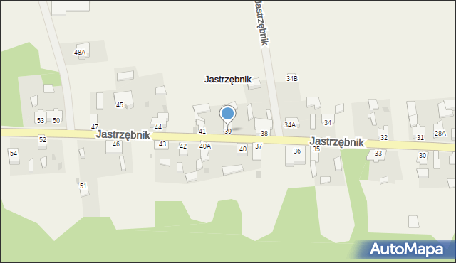 Jastrzębnik, Jastrzębnik, 39, mapa Jastrzębnik