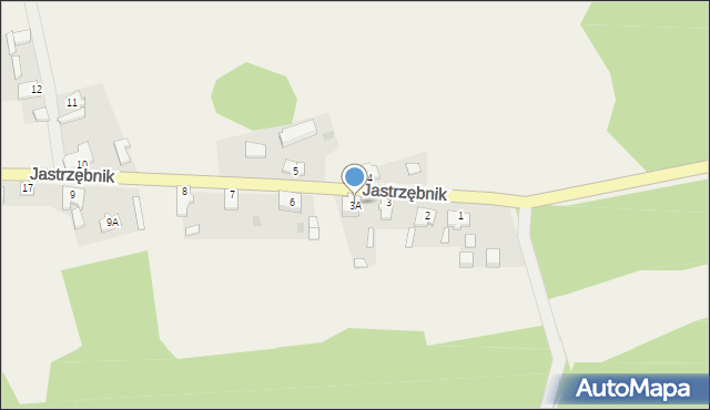 Jastrzębnik, Jastrzębnik, 3A, mapa Jastrzębnik