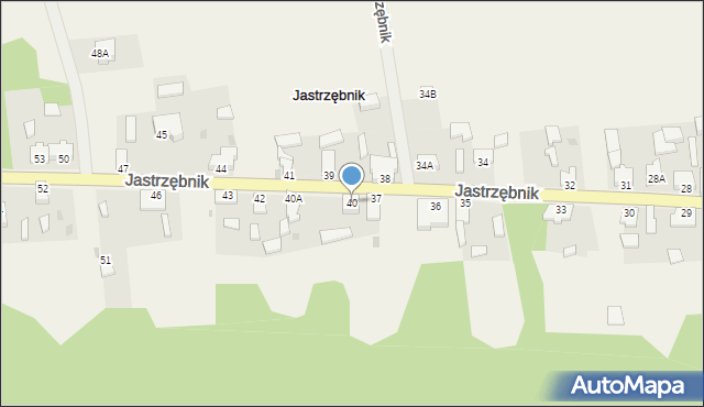 Jastrzębnik, Jastrzębnik, 40, mapa Jastrzębnik