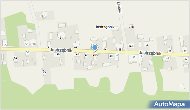 Jastrzębnik, Jastrzębnik, 40A, mapa Jastrzębnik