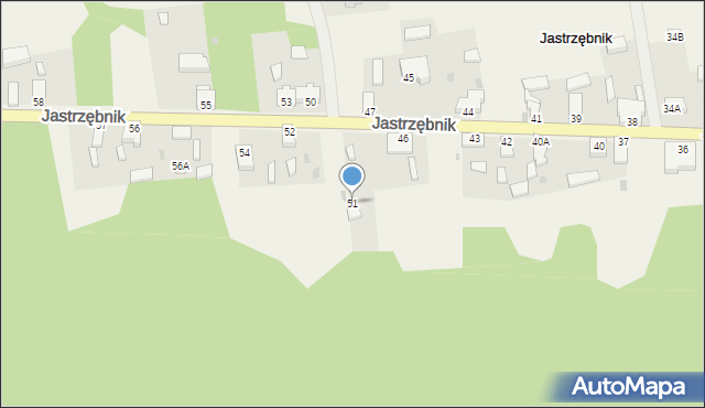 Jastrzębnik, Jastrzębnik, 51, mapa Jastrzębnik