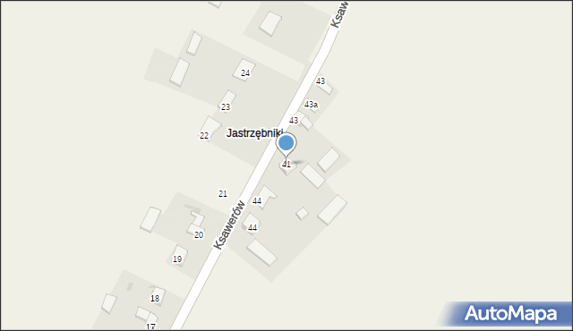 Jastrzębniki, Jastrzębniki, 41, mapa Jastrzębniki