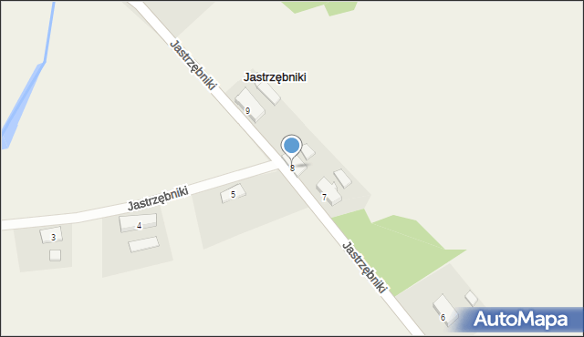 Jastrzębniki, Jastrzębniki, 8, mapa Jastrzębniki