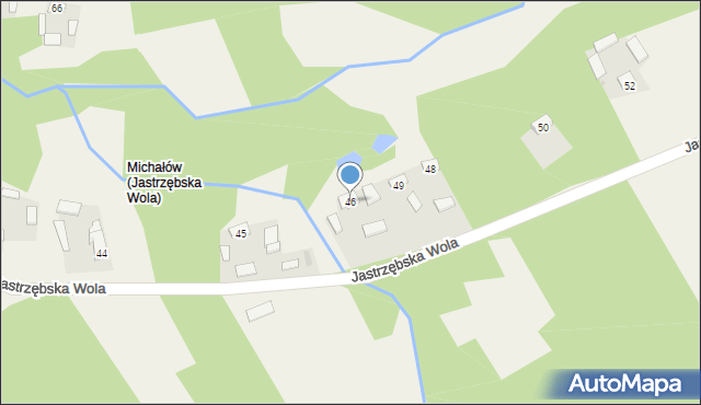 Jastrzębska Wola, Jastrzębska Wola, 46, mapa Jastrzębska Wola