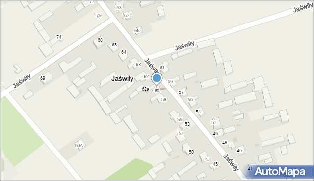 Jaświły, Jaświły, 60, mapa Jaświły
