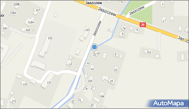 Jaszczew, Jaszczew, 11, mapa Jaszczew