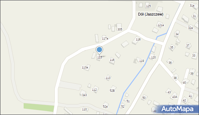 Jaszczew, Jaszczew, 115, mapa Jaszczew