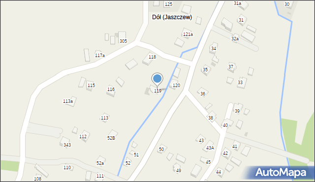 Jaszczew, Jaszczew, 119, mapa Jaszczew