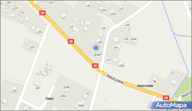 Jaszczew, Jaszczew, 137A, mapa Jaszczew
