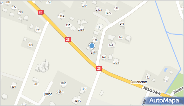 Jaszczew, Jaszczew, 137A, mapa Jaszczew