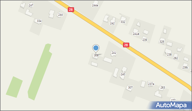 Jaszczew, Jaszczew, 309, mapa Jaszczew