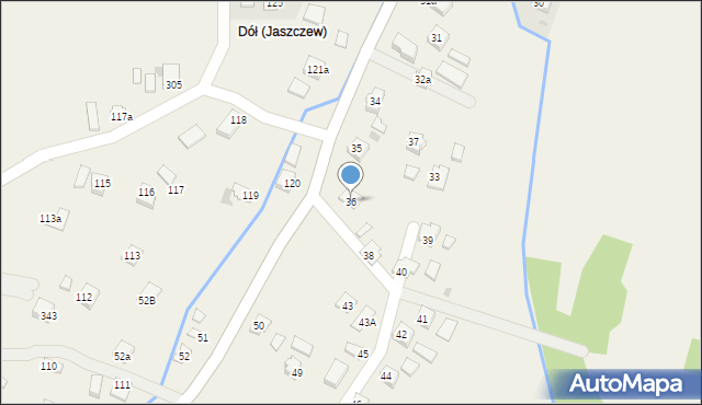 Jaszczew, Jaszczew, 36, mapa Jaszczew