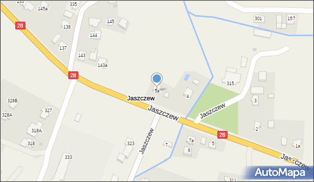 Jaszczew, Jaszczew, 5a, mapa Jaszczew