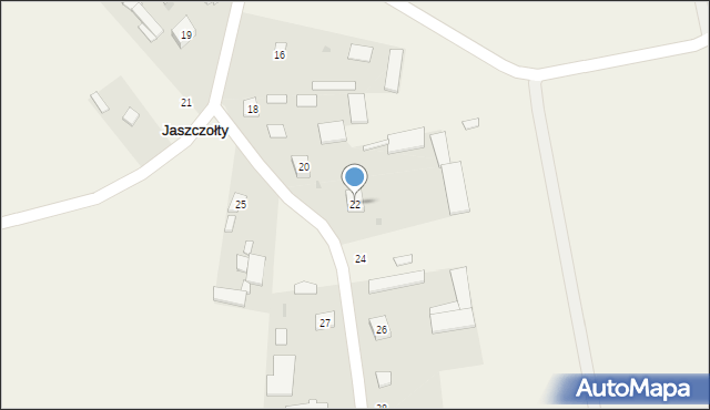 Jaszczołty, Jaszczołty, 22, mapa Jaszczołty