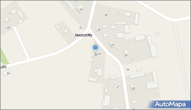 Jaszczołty, Jaszczołty, 25, mapa Jaszczołty