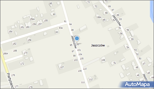 Jaszczów, Jaszczów, 100, mapa Jaszczów