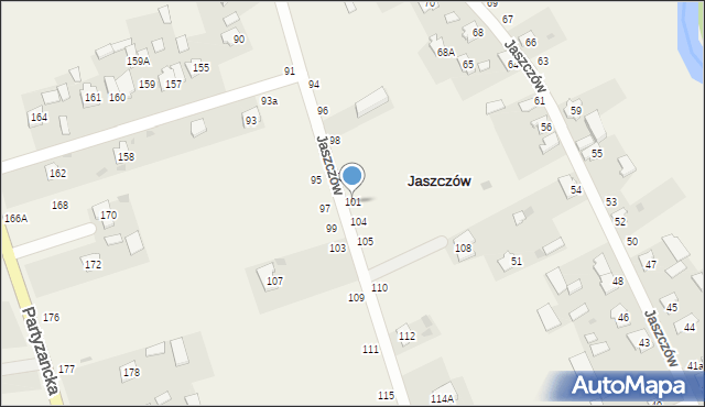 Jaszczów, Jaszczów, 101, mapa Jaszczów