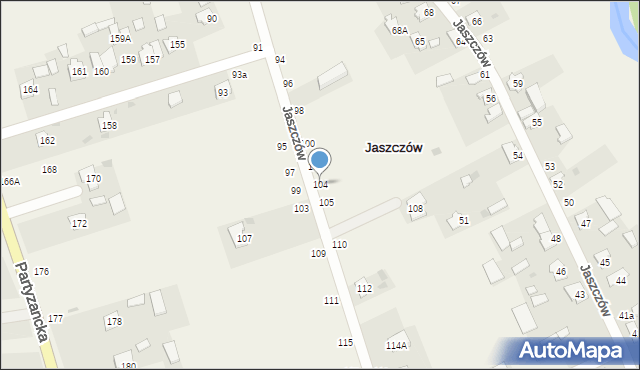 Jaszczów, Jaszczów, 104, mapa Jaszczów