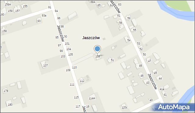 Jaszczów, Jaszczów, 108, mapa Jaszczów