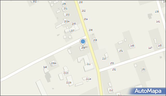 Jaszczów, Jaszczów, 209, mapa Jaszczów