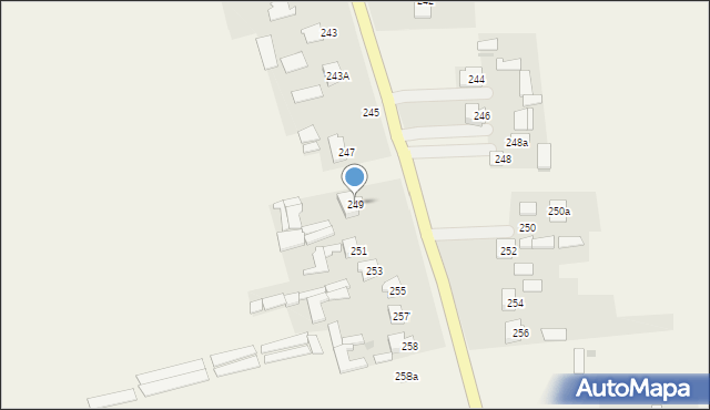 Jaszczów, Jaszczów, 249, mapa Jaszczów