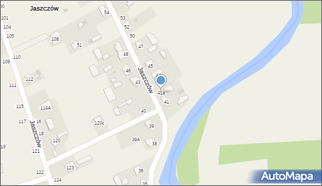 Jaszczów, Jaszczów, 41a, mapa Jaszczów