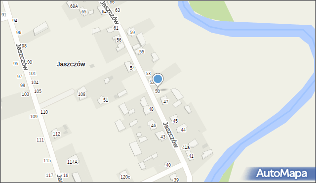 Jaszczów, Jaszczów, 50, mapa Jaszczów