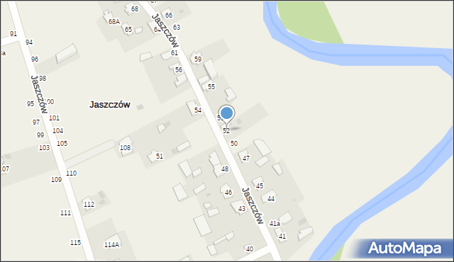 Jaszczów, Jaszczów, 52, mapa Jaszczów