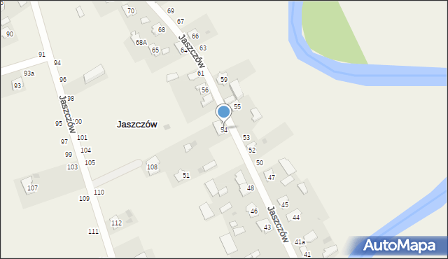 Jaszczów, Jaszczów, 54, mapa Jaszczów