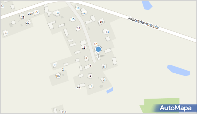 Jaszczów, Jaszczów, 7, mapa Jaszczów