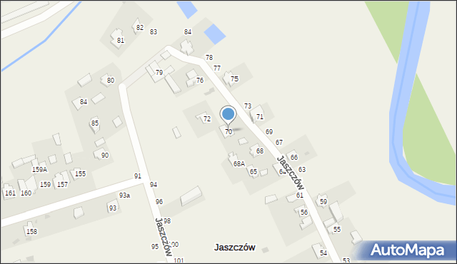 Jaszczów, Jaszczów, 70, mapa Jaszczów