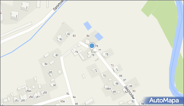 Jaszczów, Jaszczów, 76A, mapa Jaszczów