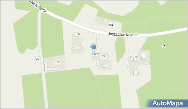 Jaszczów-Kolonia, Jaszczów-Kolonia, 19b, mapa Jaszczów-Kolonia