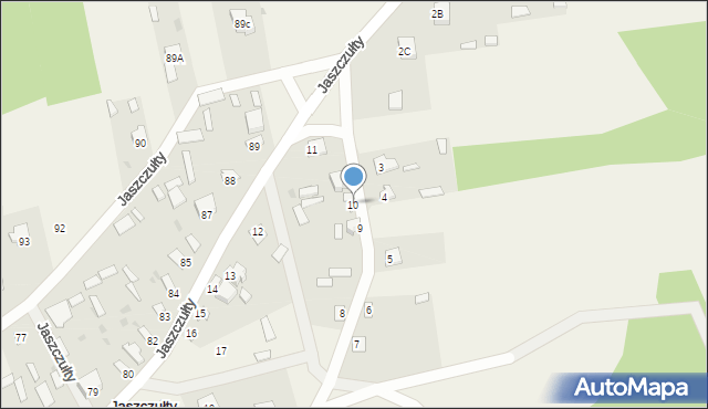 Jaszczułty, Jaszczułty, 10, mapa Jaszczułty