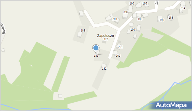 Jaszczurowa, Jaszczurowa, 181, mapa Jaszczurowa