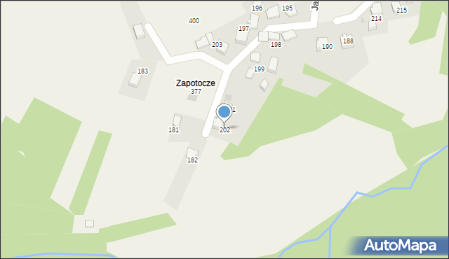 Jaszczurowa, Jaszczurowa, 202, mapa Jaszczurowa