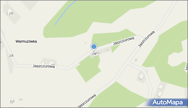 Jaszczurowa, Jaszczurowa, 238, mapa Jaszczurowa