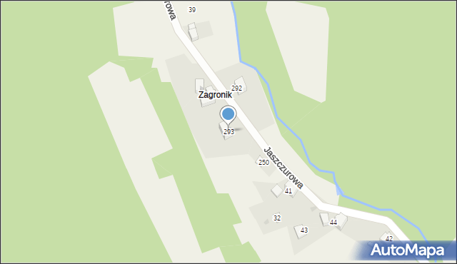 Jaszczurowa, Jaszczurowa, 293, mapa Jaszczurowa