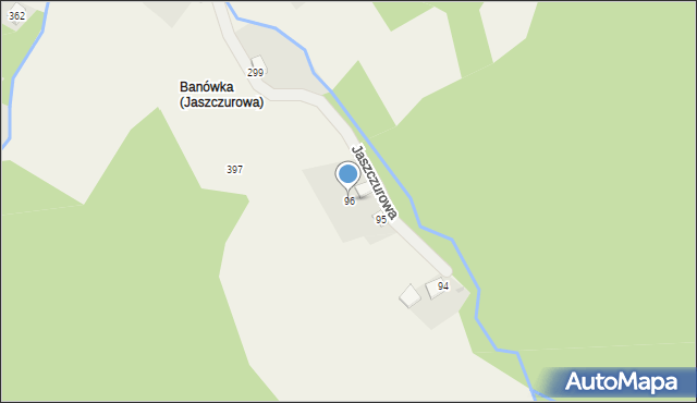 Jaszczurowa, Jaszczurowa, 96, mapa Jaszczurowa