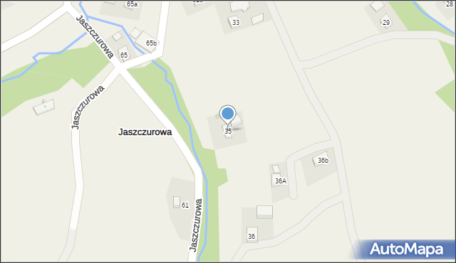 Jaszczurowa, Jaszczurowa, 35, mapa Jaszczurowa