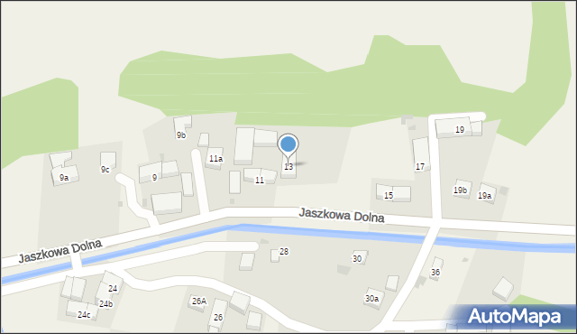 Jaszkowa Dolna, Jaszkowa Dolna, 13, mapa Jaszkowa Dolna