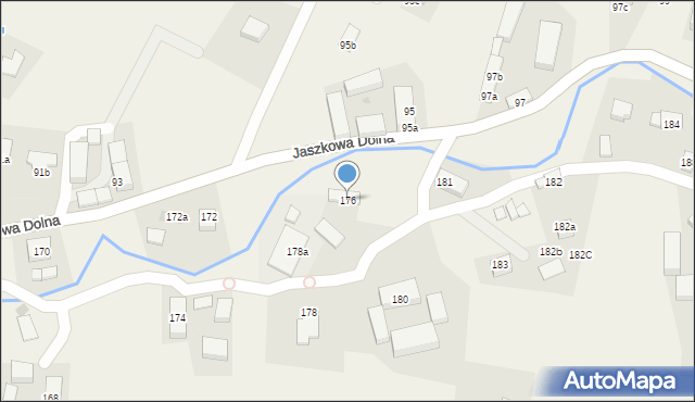 Jaszkowa Dolna, Jaszkowa Dolna, 176, mapa Jaszkowa Dolna