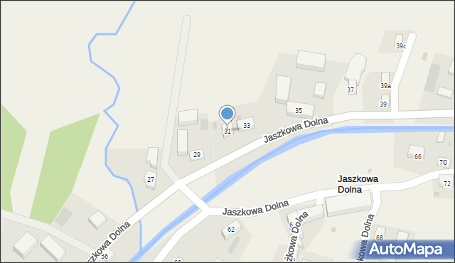 Jaszkowa Dolna, Jaszkowa Dolna, 31, mapa Jaszkowa Dolna