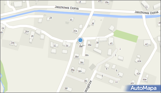 Jaszkowa Dolna, Jaszkowa Dolna, 38e, mapa Jaszkowa Dolna