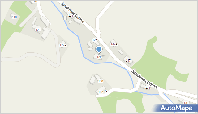 Jaszkowa Górna, Jaszkowa Górna, 128, mapa Jaszkowa Górna